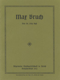 Max Bruch - Gedenkblatt