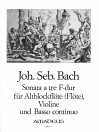 BACH J.S. Sonata a tre in F major - Score & Parts