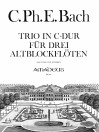BACH C.Ph.E. Trio C-dur (Wq 146) - Part.u.St.