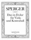 SPERGER Duetto in D major for viola + double-bass